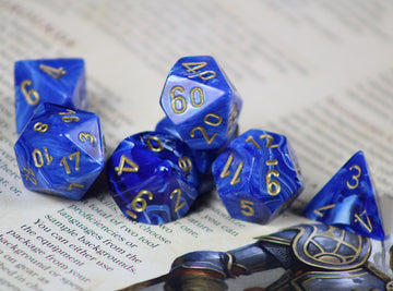 Vortex Blue 7-Dice Set